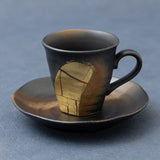 九谷焼カップ＆ソーサー＜金箔彩＞