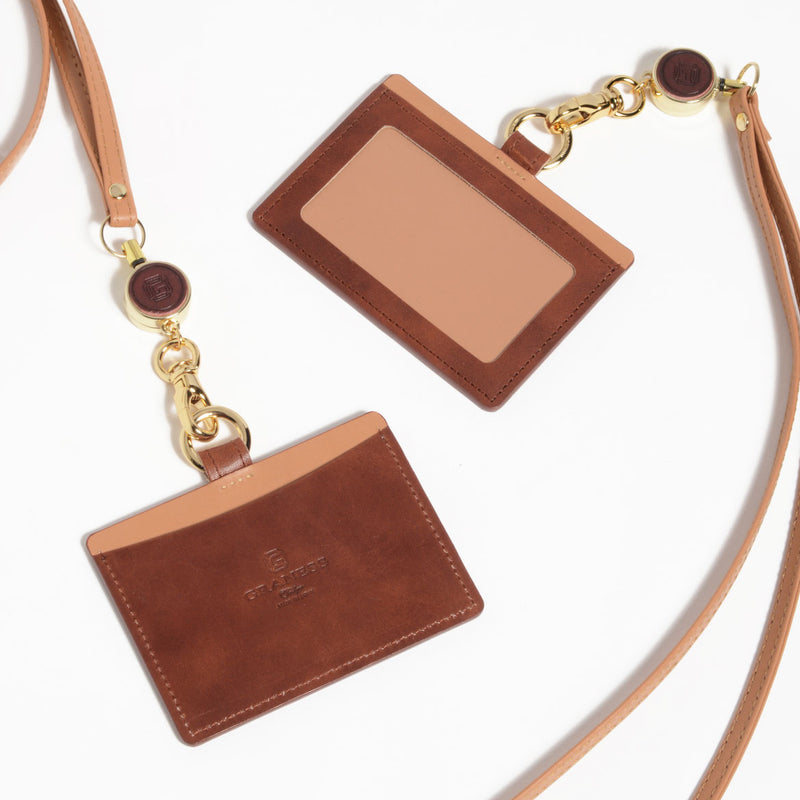 COJYO（古城）本革IDホルダーCamel Brown